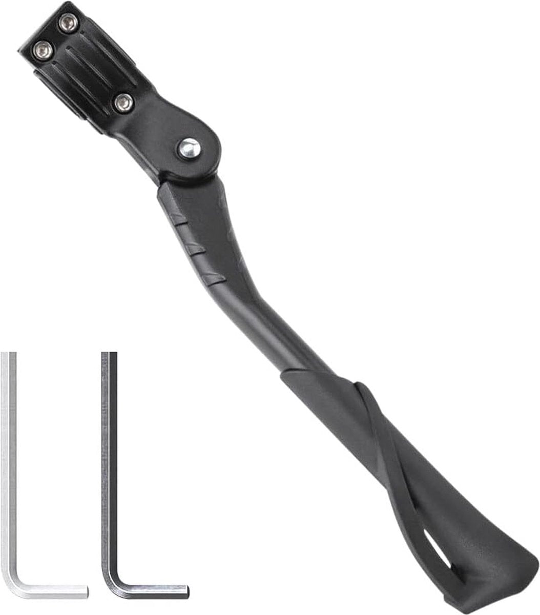 Fietsstandaard, 24-29 inch, in hoogte verstelbaar, fietsstandaard, zijstandaard, maximale belasting 40 kg, antislip fietsstandaard voor e-bike, Mon, trekkingfiets