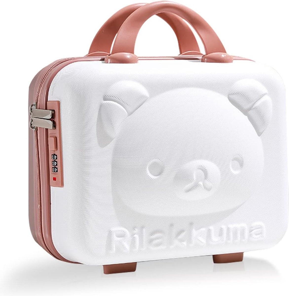 Cosmeticakoffer voor op reis, make-uptas, organizer, beautycase, harde schaal, klein, draagbaar, cosmeticatas voor op reis, waterdicht en slijtvast, beautycase, toilettas, meisjescadeau