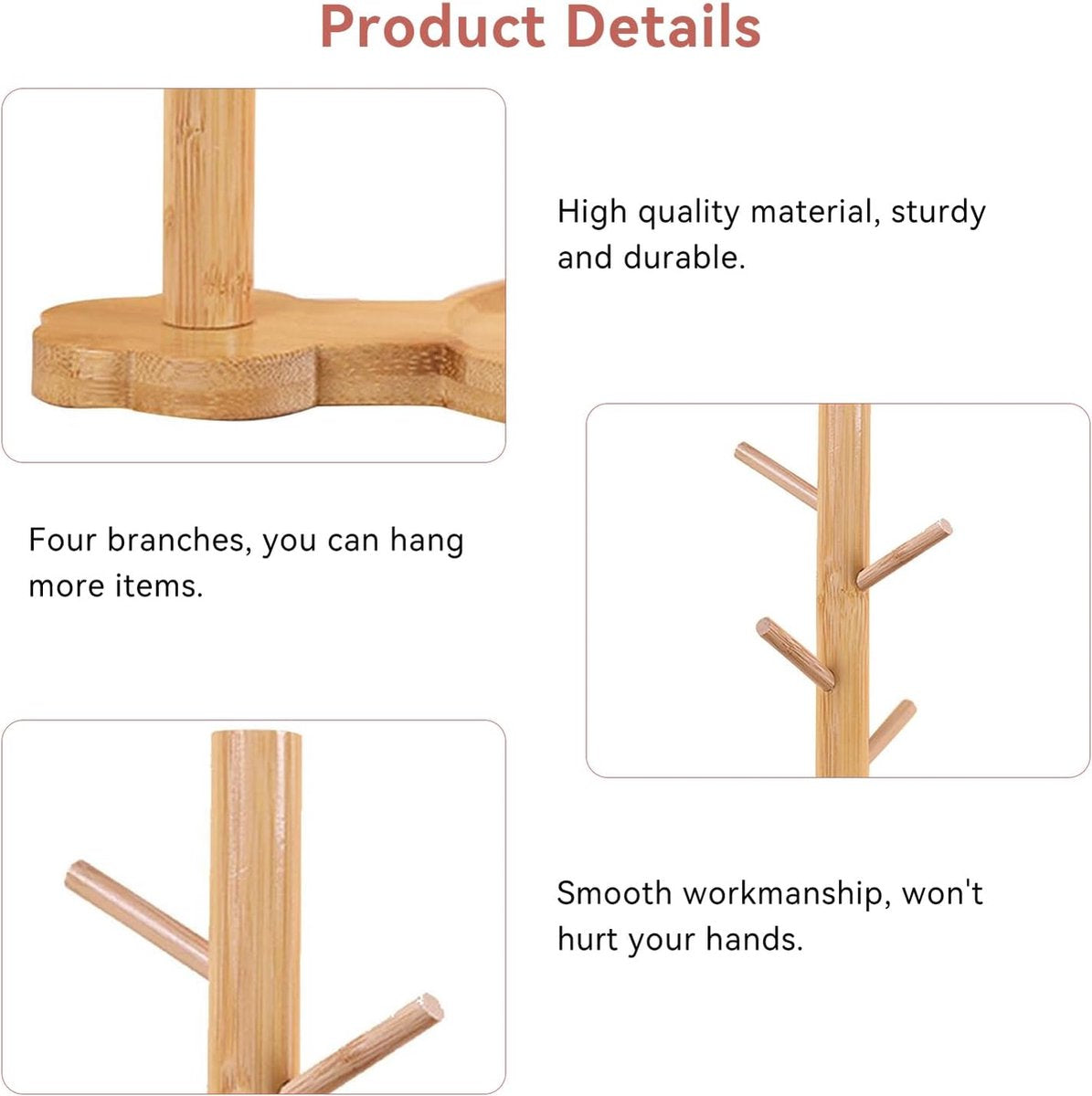 Houten sleuteldienblad voor entree, tafel, moderne decoratie van hars, gelukskat dienblad, Catchall dienblad met 3 standaard, hangende organizer, voor ringen, telefoon, armbanden (boten sleuteltray)