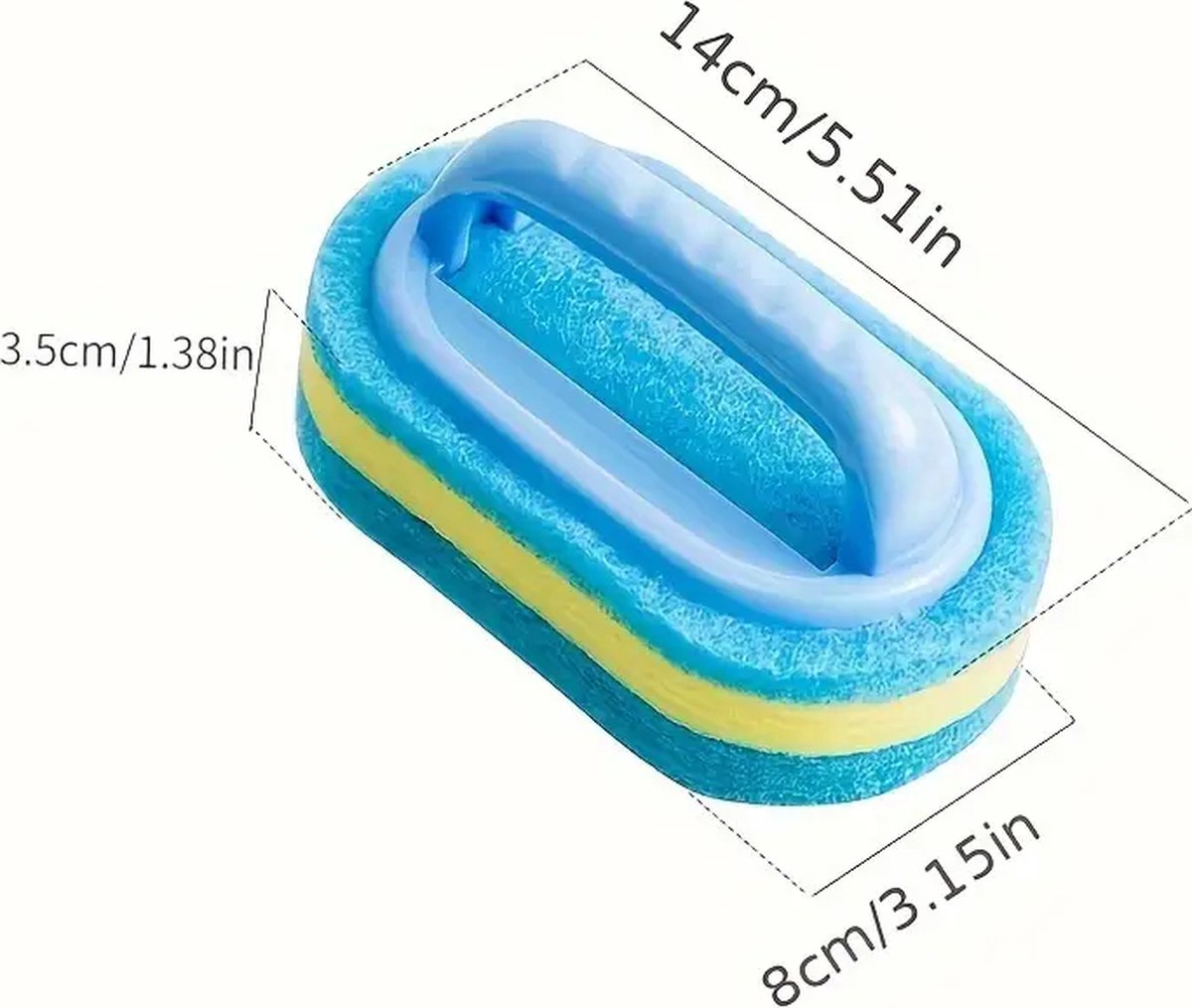 1 Stuk Multifunctionele Magische Sponsborstel voor Keuken, Badkamer, Toilet en Vloerreiniging