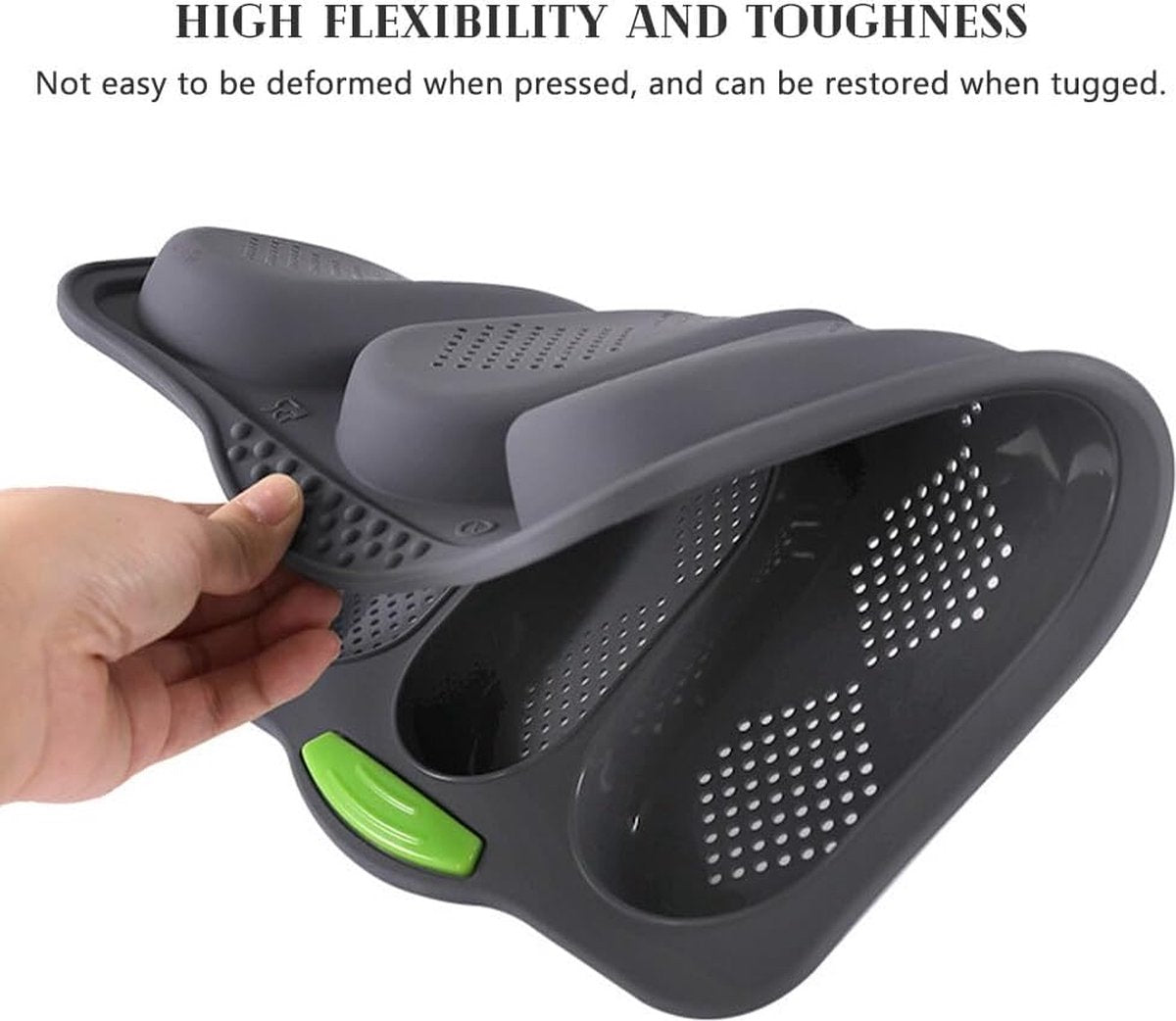 1 stuk siliconen bakvorm stokbrood bakvorm stokbrood bakvorm stokbrood bakvorm lange stokbroodvorm met drie sleuven voor bakken doe-het-zelf (grijs)