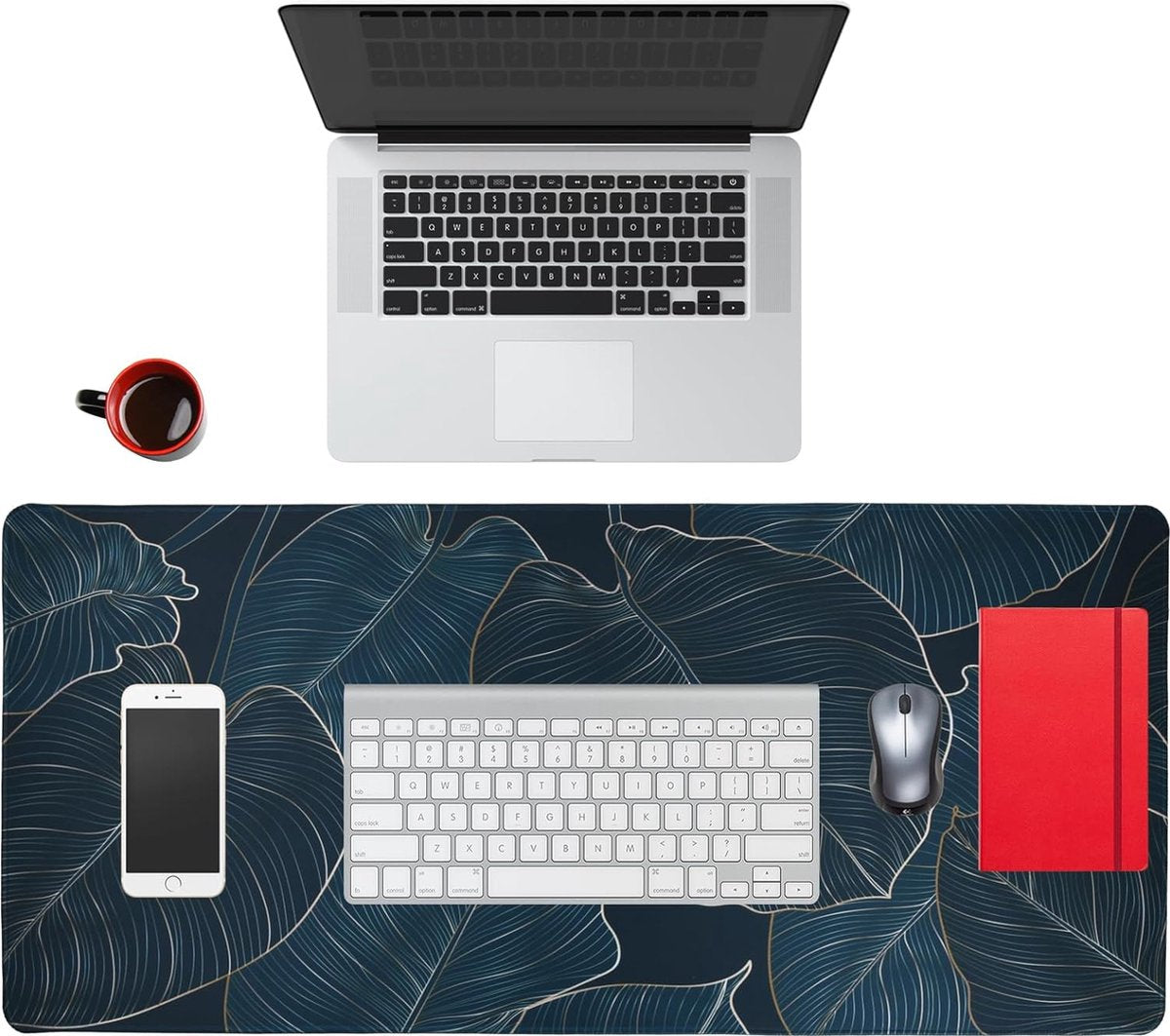 Bureaumat, muismat, grote gaming-muismat, 900 x 400 mm, XXL-muismat met motief - verbetert de precisie en snelheid, antislipcomfort, tafelmat voor muis, toetsenbord (blad)