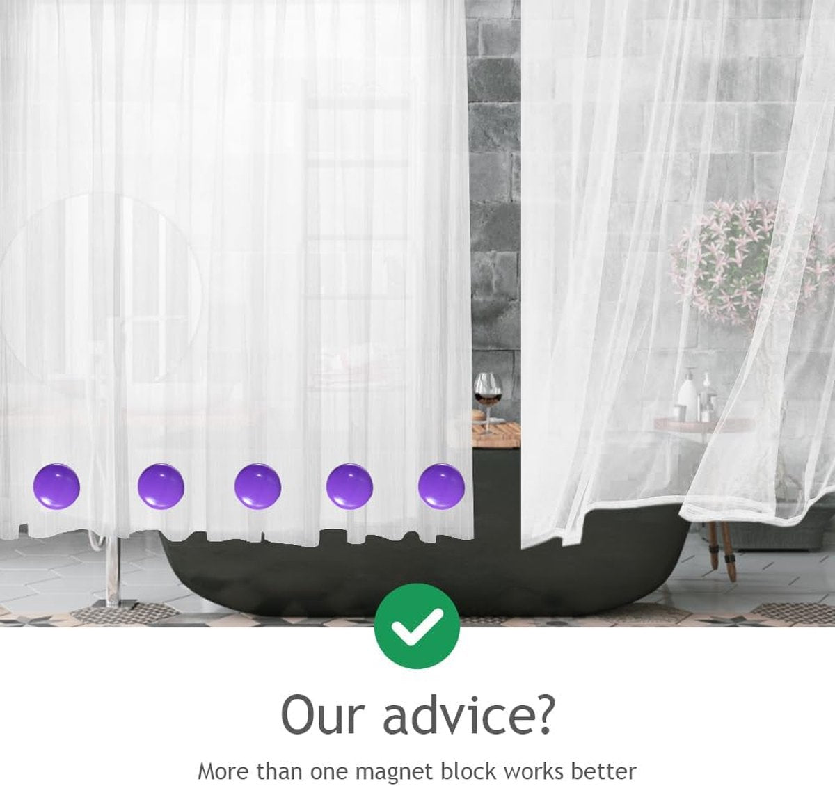 9 paar ronde magnetische gordijnen, gewichten, gordijngewicht, gordijnen, raamgordijn, gewicht gordijnhouders voor douche, raam, gordijn, tafelkleden, waterdicht