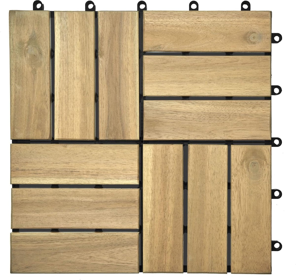 10 x 30 cm acaciahouten vloertegels 30 cm x 30 cm weerbestendig eenvoudig te leggen lichtbeige