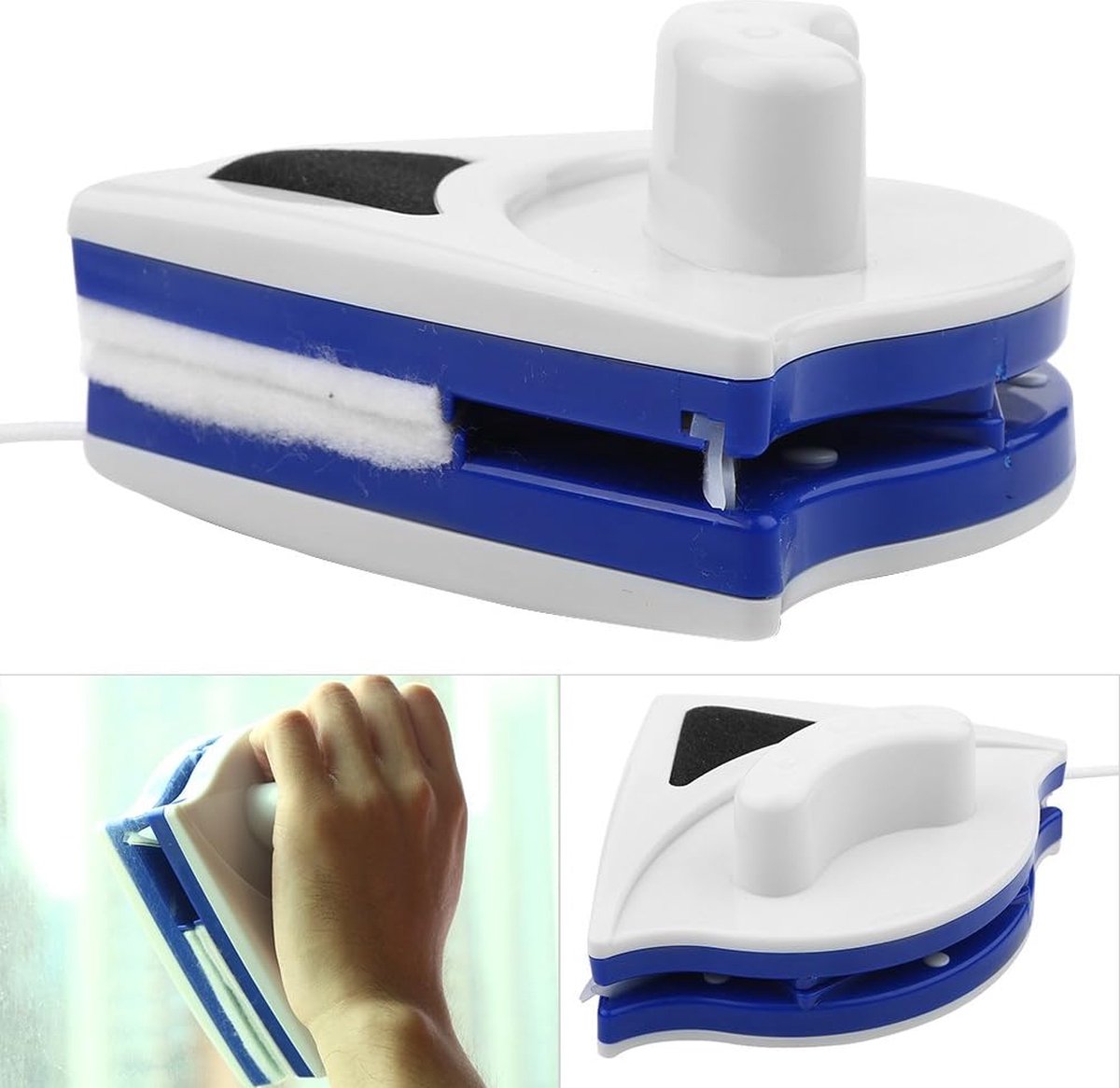 Glasreiniger Kunststof Dubbelzijdig Raam Magnetisch Handige Wisborstel voor Glazen Oppervlakken