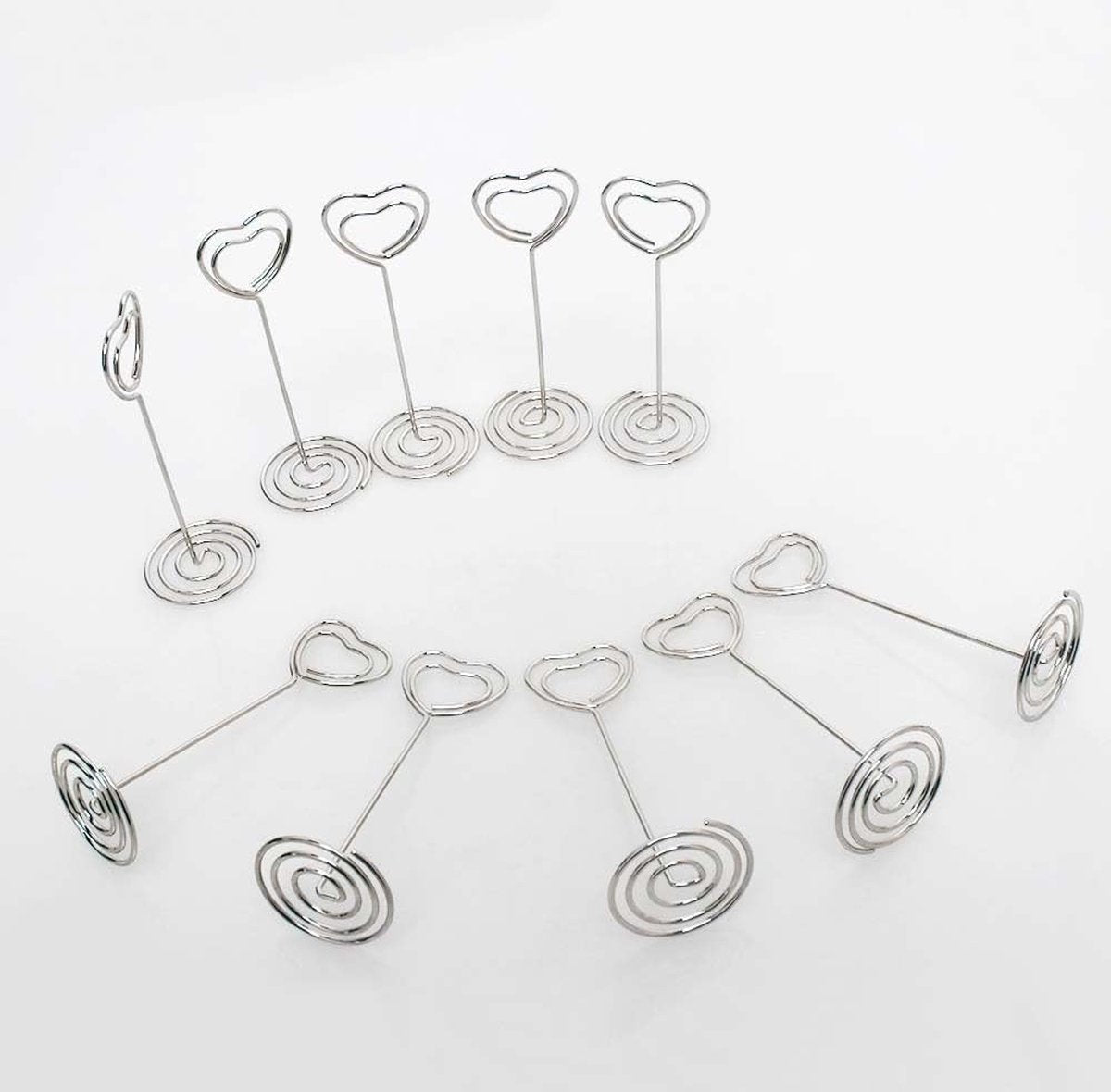 25 stuks kaarthouder fotohouder clip hart kaarthouder bruiloft plaatskaarthouder foto memo foto's clip voor kantoor woning bruiloft verjaardag