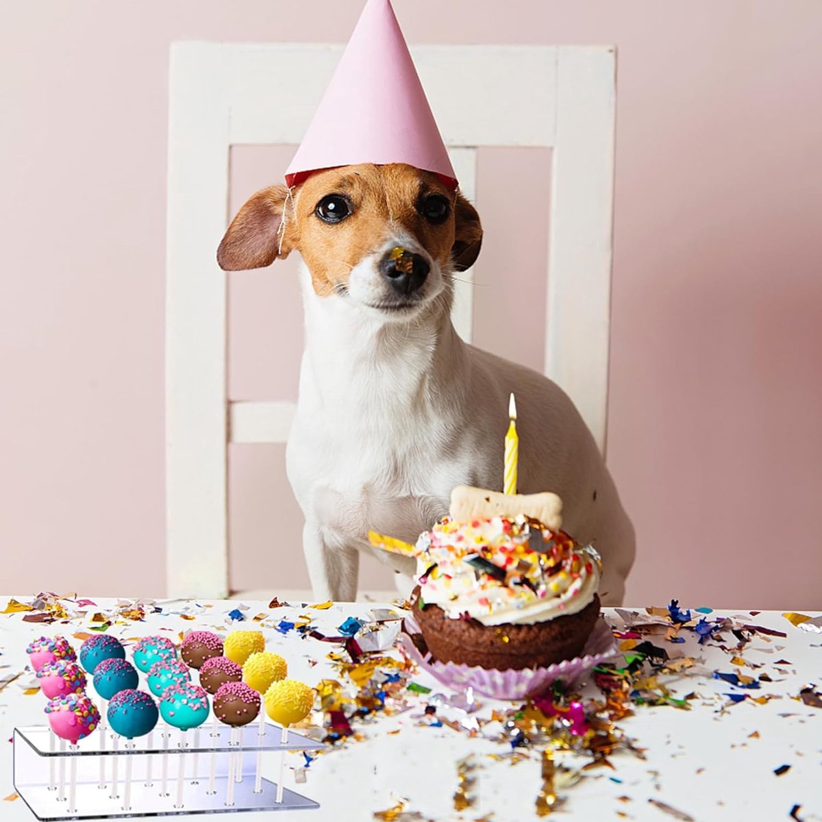 2 stuks cakepopstandaard, met 200 cakepopstels, cakepopstandaard, 20 gaten, lollipop standaard, voor bruiloft, verjaardag, dessert, tafel, feestdecoratie