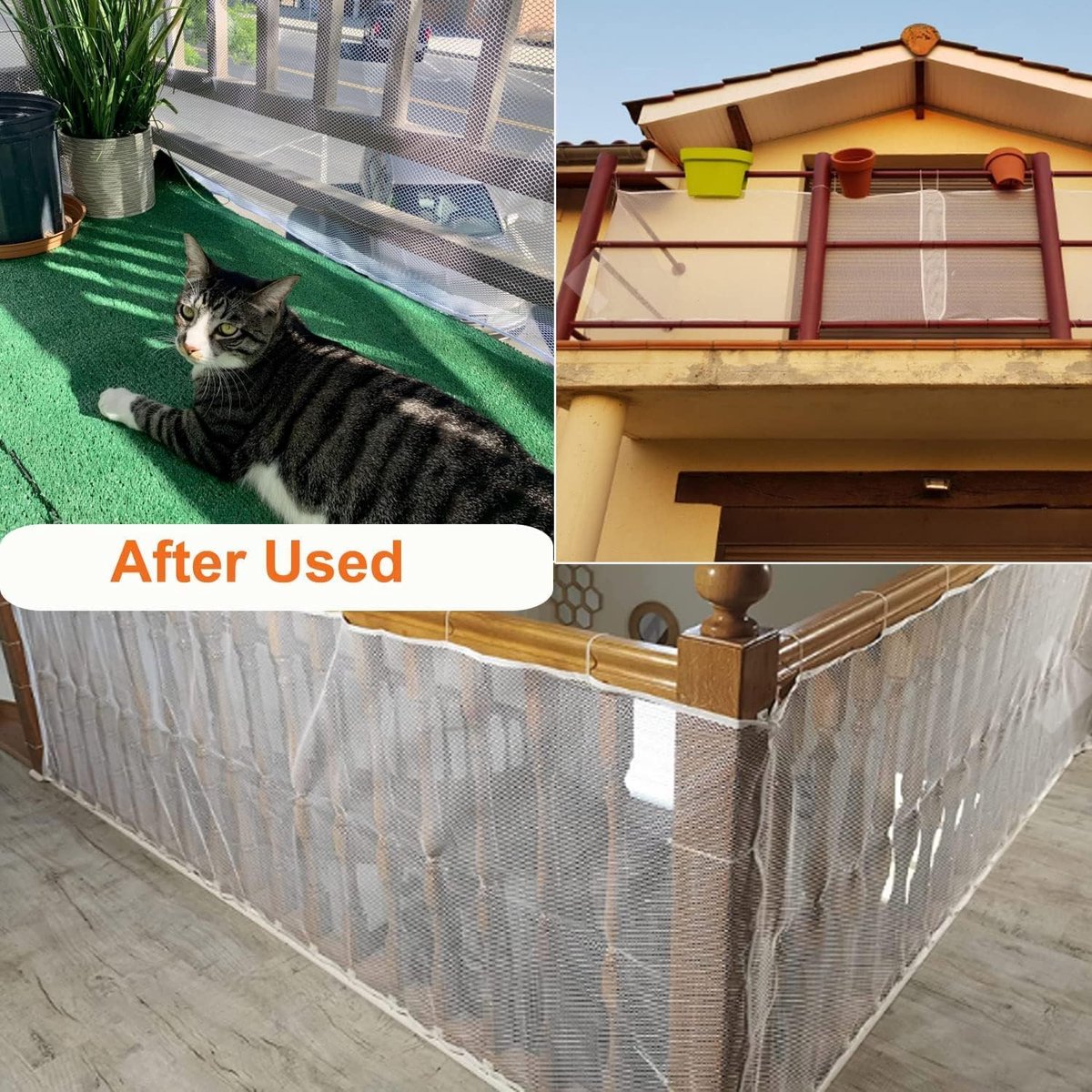 2 meter trapbeschermingsnet, veiligheidsnet voor kinderen, trapbeschermingsnet voor kinderen, trapleuning, hek, mesh, veiligheidsnet, baby-balkonnet, trappennet