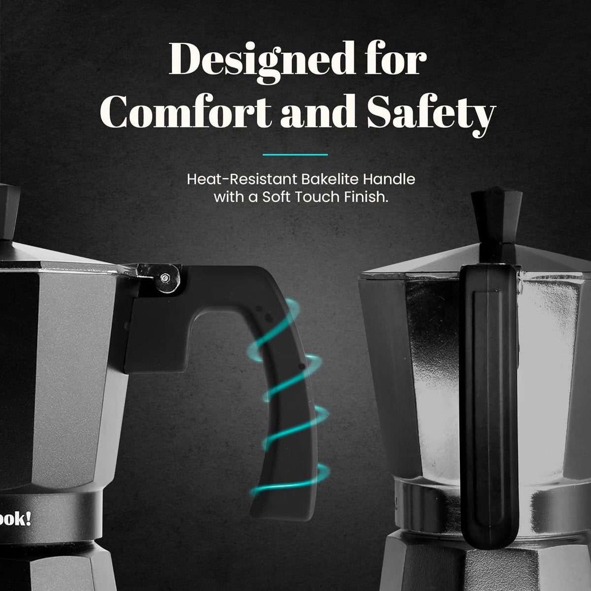 espressomachine inductie, espressomachine, Italiaanse koffie, mokkapot koffiezetapparaat aluminium, 6 kopjes, roestvrijstalen voet, veiligheidsventiel, vitrokeramisch, gas