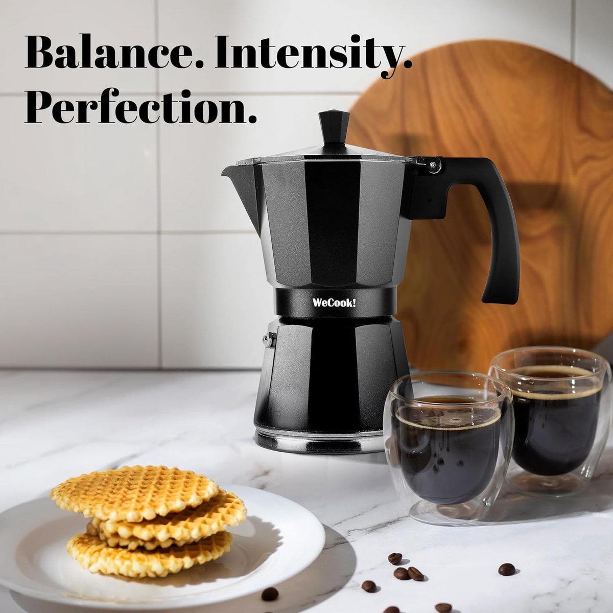 espressomachine inductie, espressomachine, Italiaanse koffie, mokkapot koffiezetapparaat aluminium, 6 kopjes, roestvrijstalen voet, veiligheidsventiel, vitrokeramisch, gas