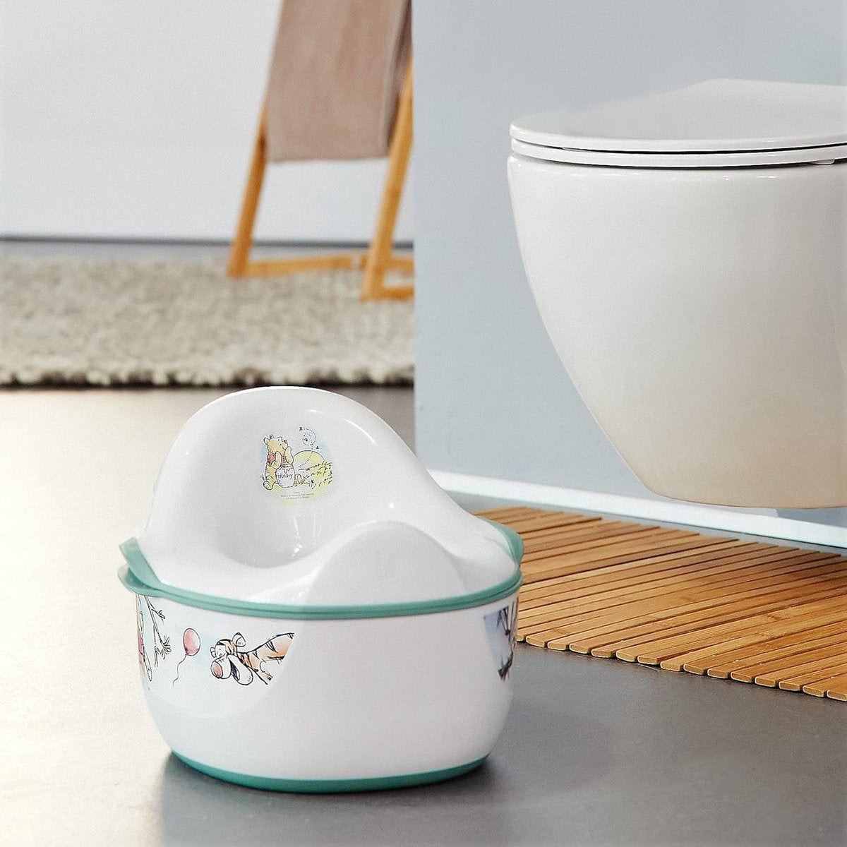 babypot deluxe 4in1, potje + toiletbril + kruk + dispenser voor vochtige doekjes, vanaf ca. 18 maanden tot ca. 4 jaar, Kasimir, wit