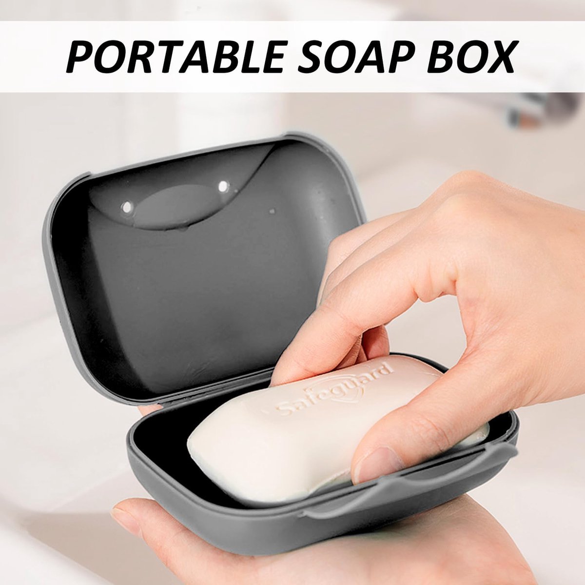 4 stuks zeepbakjes, reiszeephouders, draagbare waterdichte en lekvrije zeepbakjes, badkamer fitness zeephouder doos met deksel, 4 kleuren