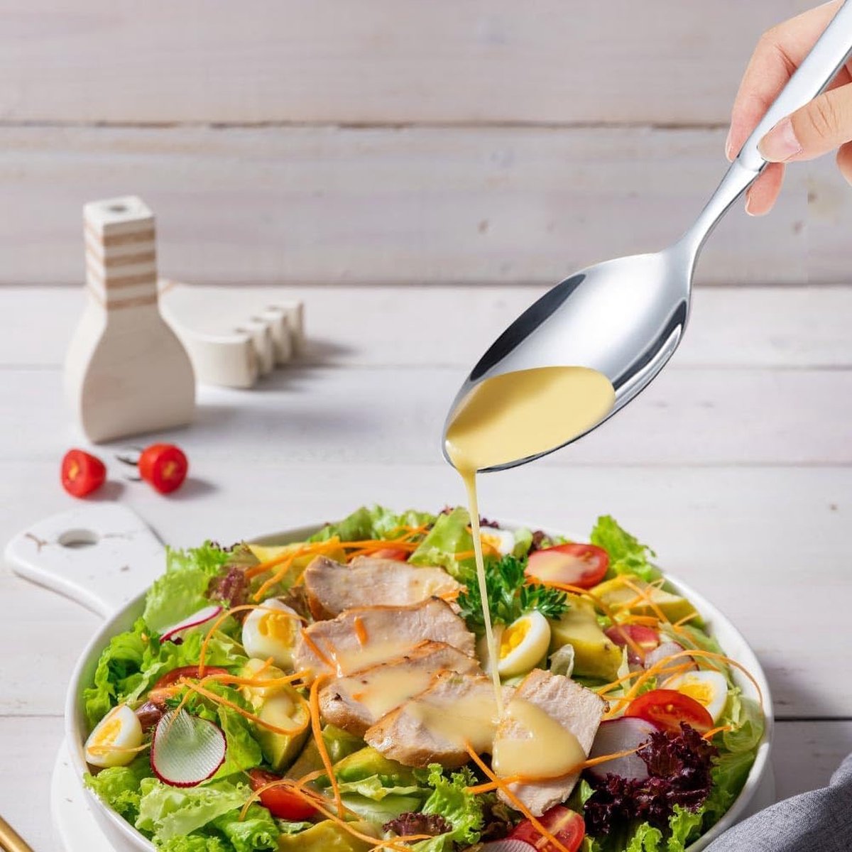 Opscheplepel groot, serveerlepel roestvrij staal groot lange handvat serveerlepel met gleuf grote lepel opscheplepel roerlepel voor partijen keuken (2 stuks) 27,6 x 5,8 cm