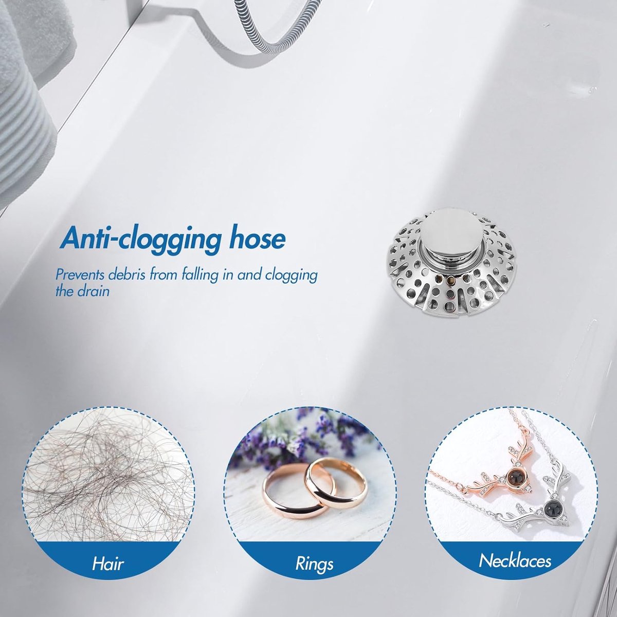 Gootsteen Afvoer Pop Up Spoelbak Badkamer Afvoer Plug Volledig Metalen Flip Afvoer Anti Blokkeren Haar Afvoer Anti Geur Geblokkeerd 36-45mm