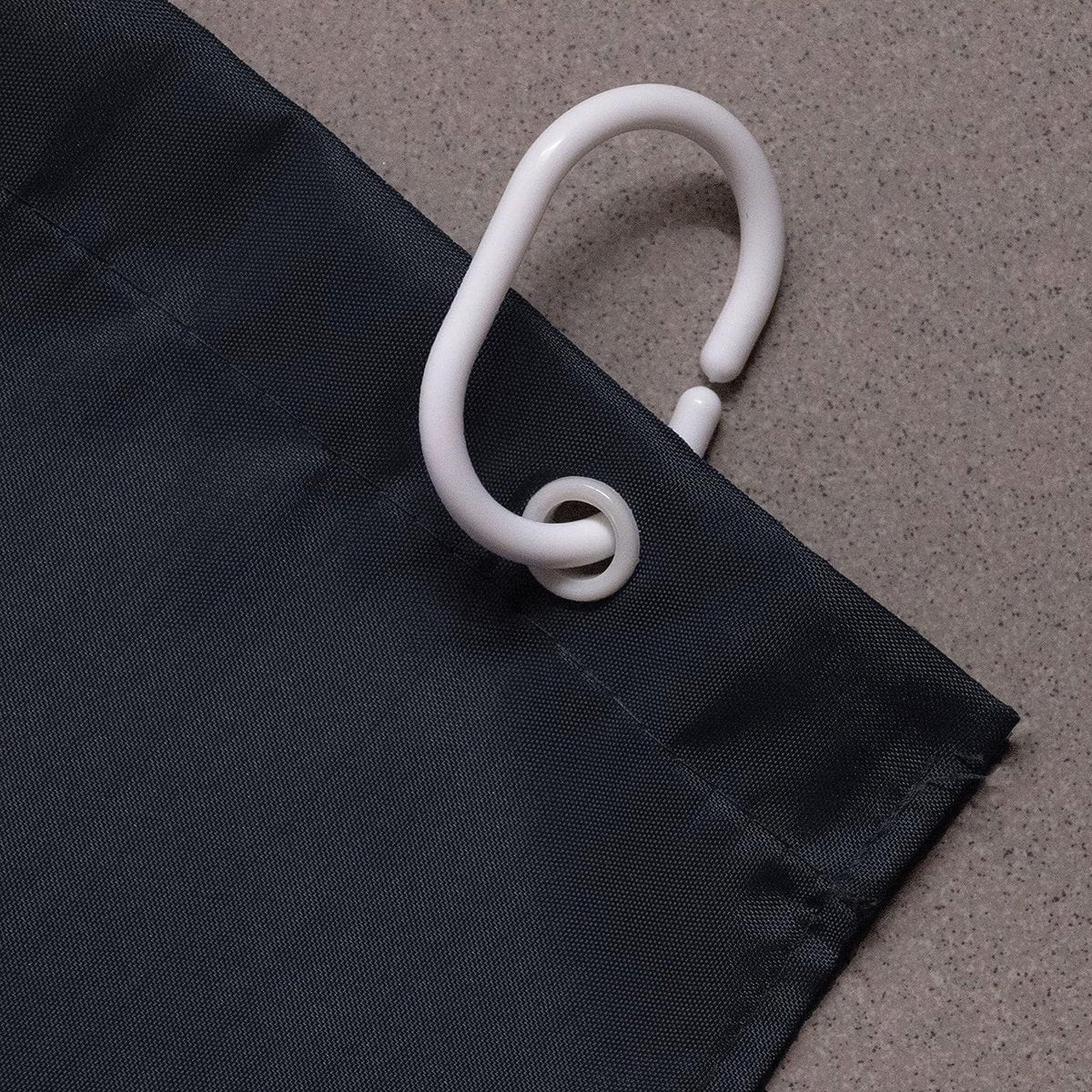 Douchegordijn, 180x200 cm, anti-schimmel, zwart (meer beschikbaar)