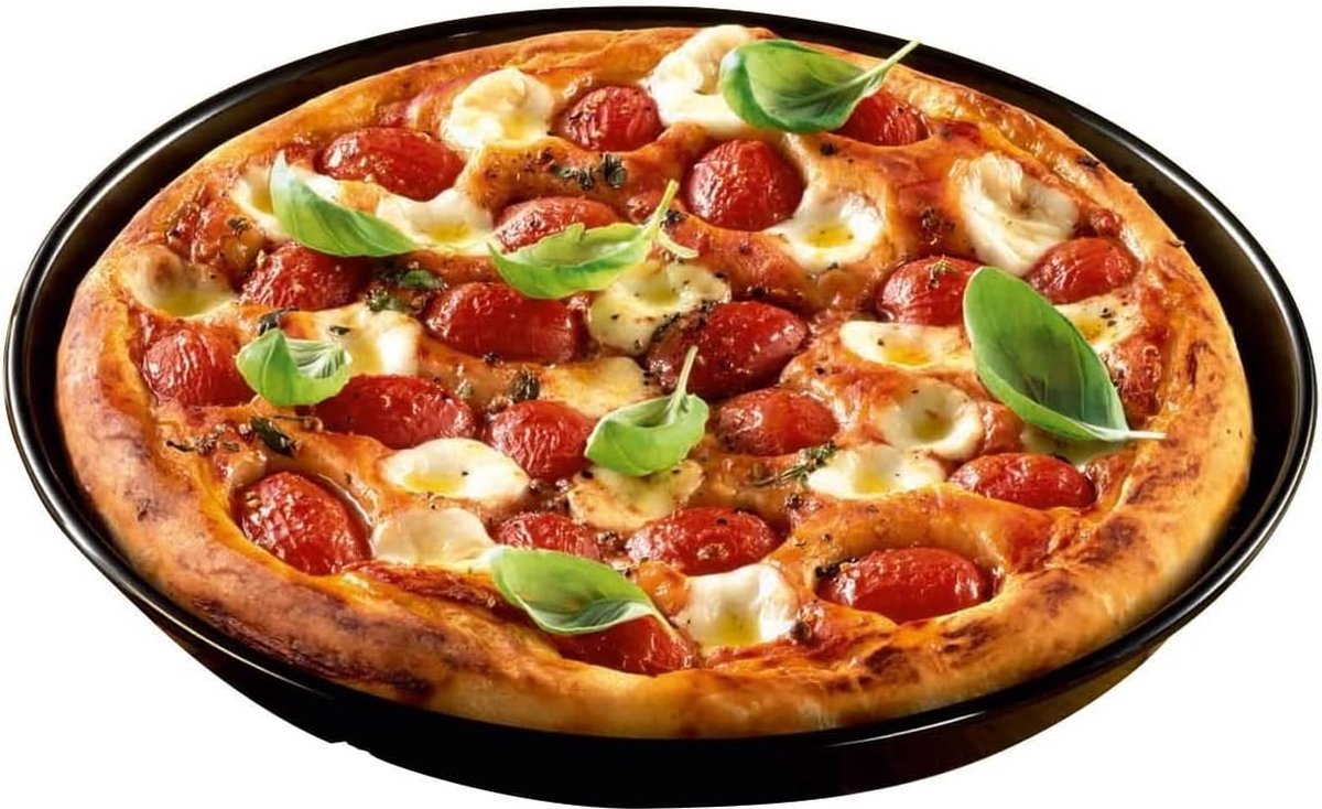 bakplaat rond 28 cm antiaanbaklaag snijbestendig geëmailleerd afwasmachinebestendig maatvast