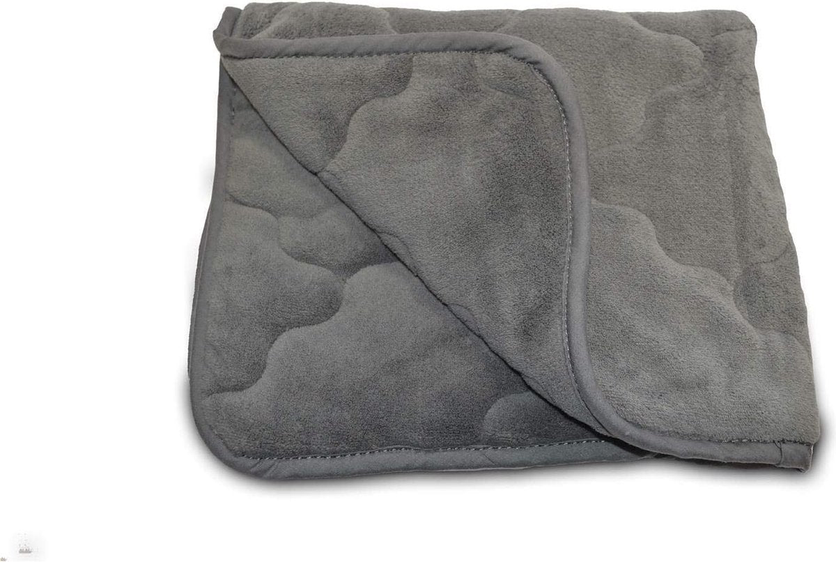 Hoogwaardige hondendeken 60 x 70 cm antraciet voor mensen met allergieën Honden knuffelig zacht