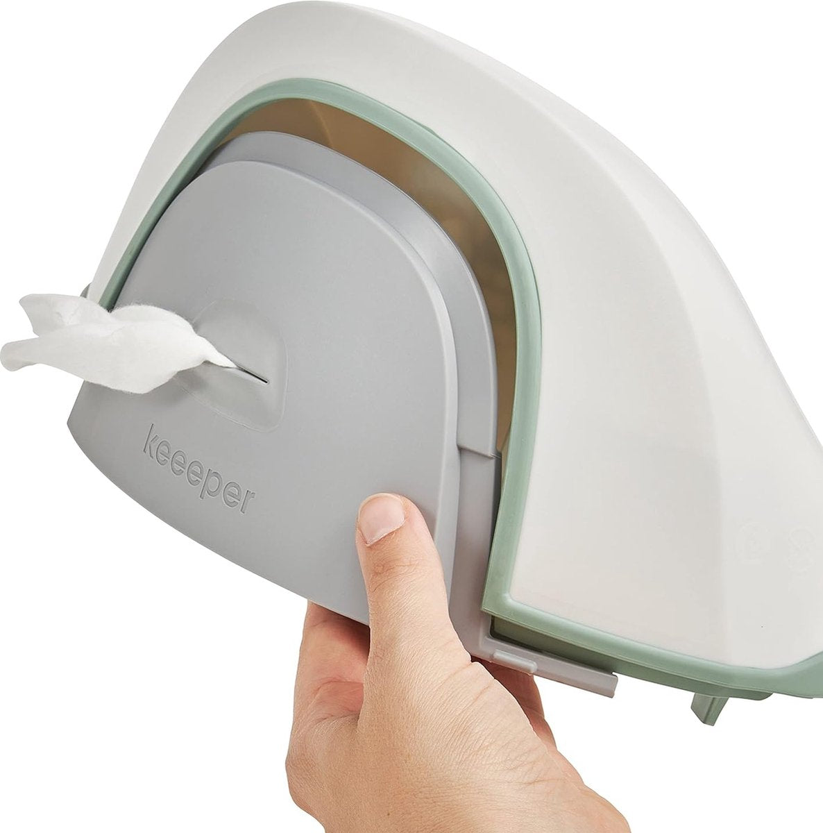 babypot deluxe 4in1, potje + toiletbril + kruk + dispenser voor vochtige doekjes, vanaf ca. 18 maanden tot ca. 4 jaar, Kasimir, wit