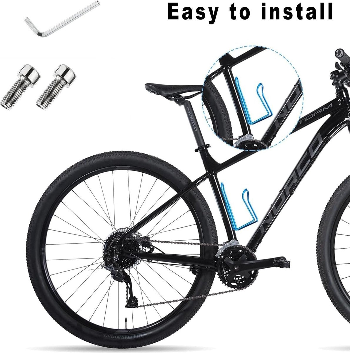 1 stuks lichtgewicht bidonhouder, ultralichte fietsbekerhouder, sportfietsfleshouder, fietsbekerhouder voor e-bikes, trekkingfietsen, racefietsen, mountainbikes (blauw).