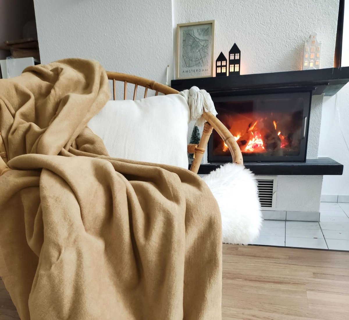 Colorado Knuffeldeken, wollen deken, woondeken, afmetingen ca. 150 x 200 cm of 220 x 240 cm, in vele kleuren verkrijgbaar, bijvoorbeeld grijs, rood, bruin, wit, blauw, groen en meer, 150/200