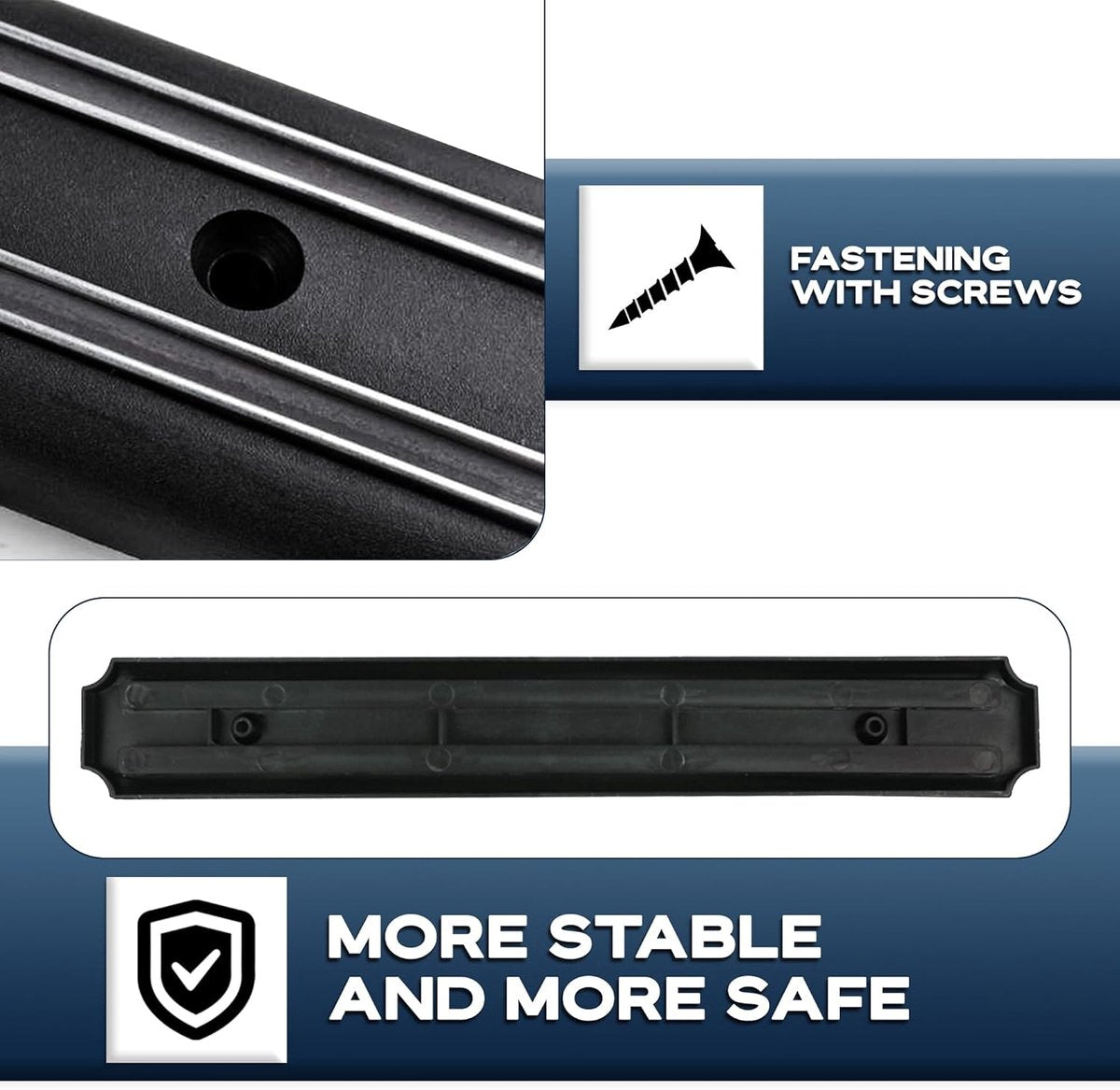 Magneetstrip meswand 2 stuks 33 cm meshouder magneetmes magneetstrip messenstrip magneetmes magneetrail magnetische meshouder