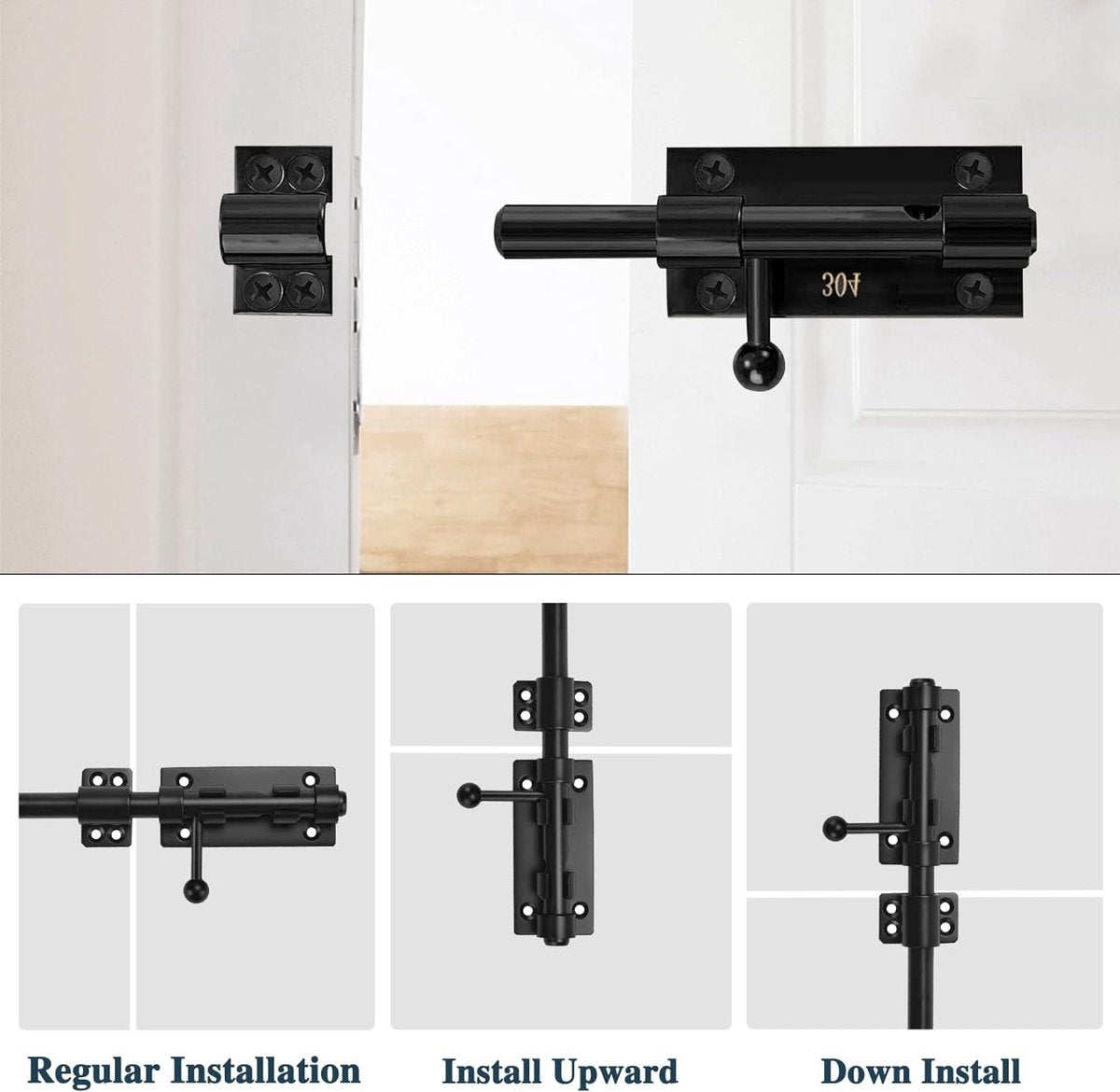 16 cm roestvrijstalen deurgrendel boutgrendel