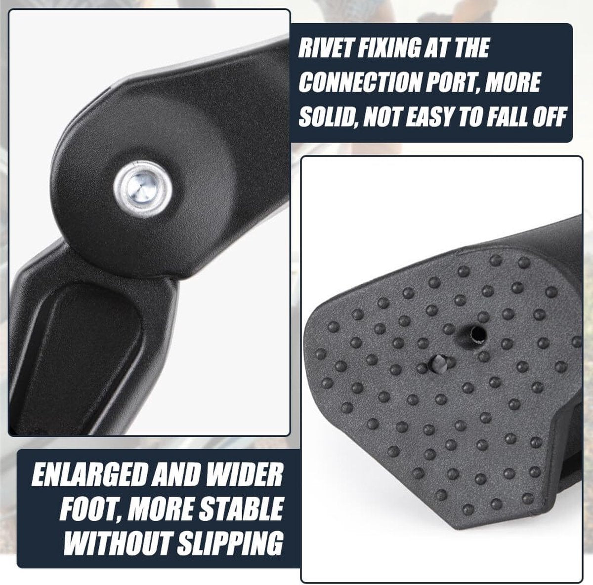 Fietsstandaard, 24-29 inch, in hoogte verstelbaar, fietsstandaard, zijstandaard, maximale belasting 40 kg, antislip fietsstandaard voor e-bike, Mon, trekkingfiets