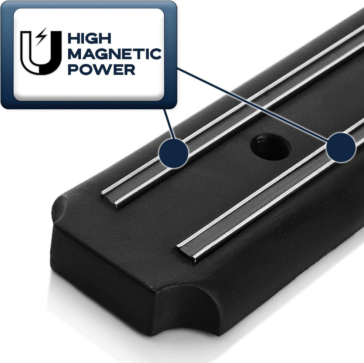 Magneetstrip meswand 2 stuks 33 cm meshouder magneetmes magneetstrip messenstrip magneetmes magneetrail magnetische meshouder