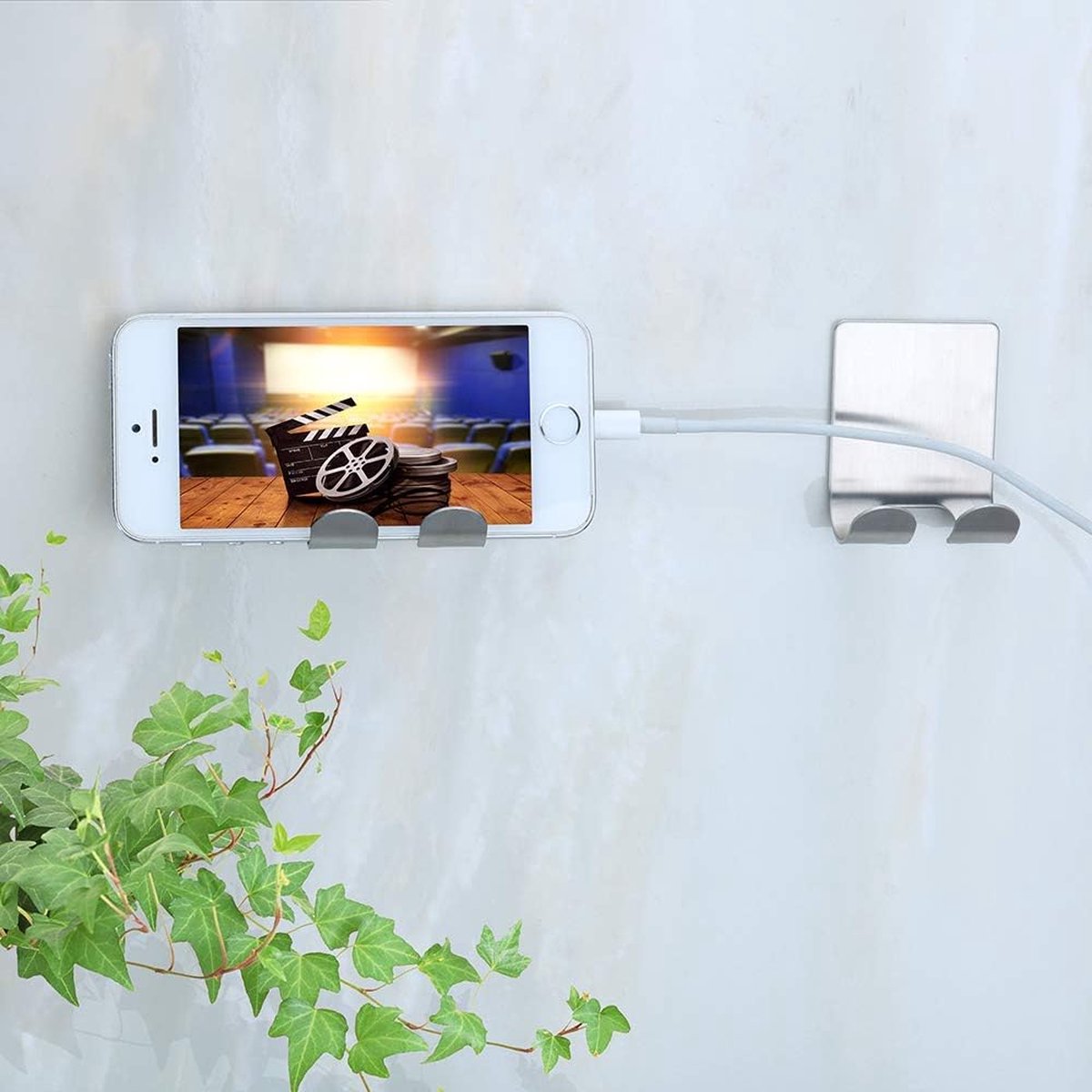 Scheerapparaat houder douche scheerapparaat houder haak zelfklevende haken wandhaken dubbele haak multifunctionele haak roestvrij staal waterdichte badkamer 4 stuks