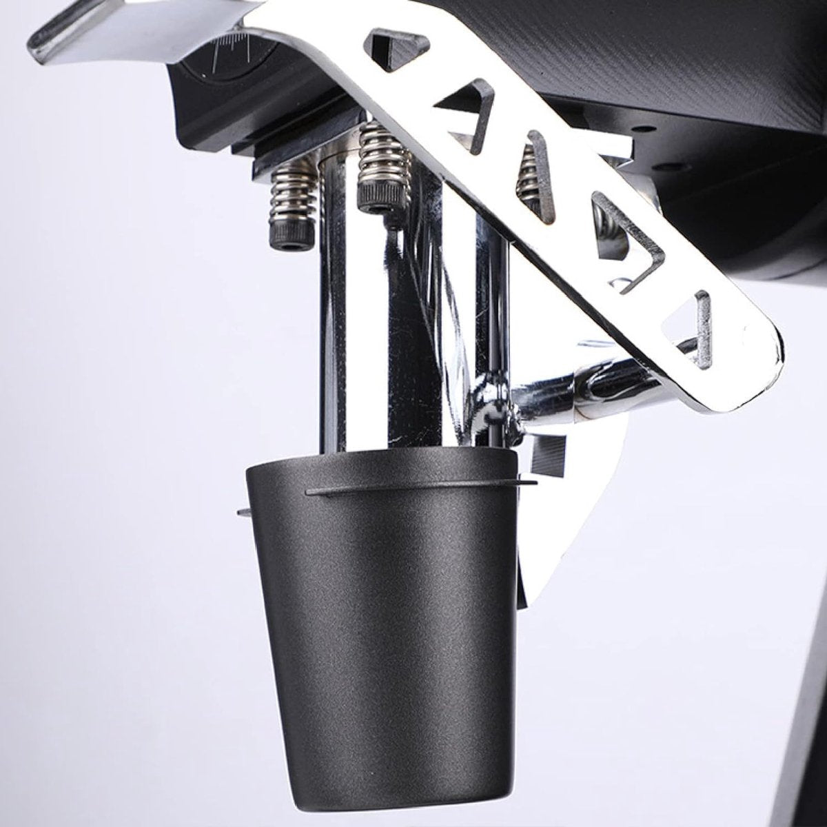 Espresso doseerbekergreep, 58 mm roestvrij staal, koffiemok, zeefdrager, poedertoevoerdeel, espressomachine, koffie, tamper, doe-het-zelfaccessoires, koffiemachine, onderdeel keuken, zwart