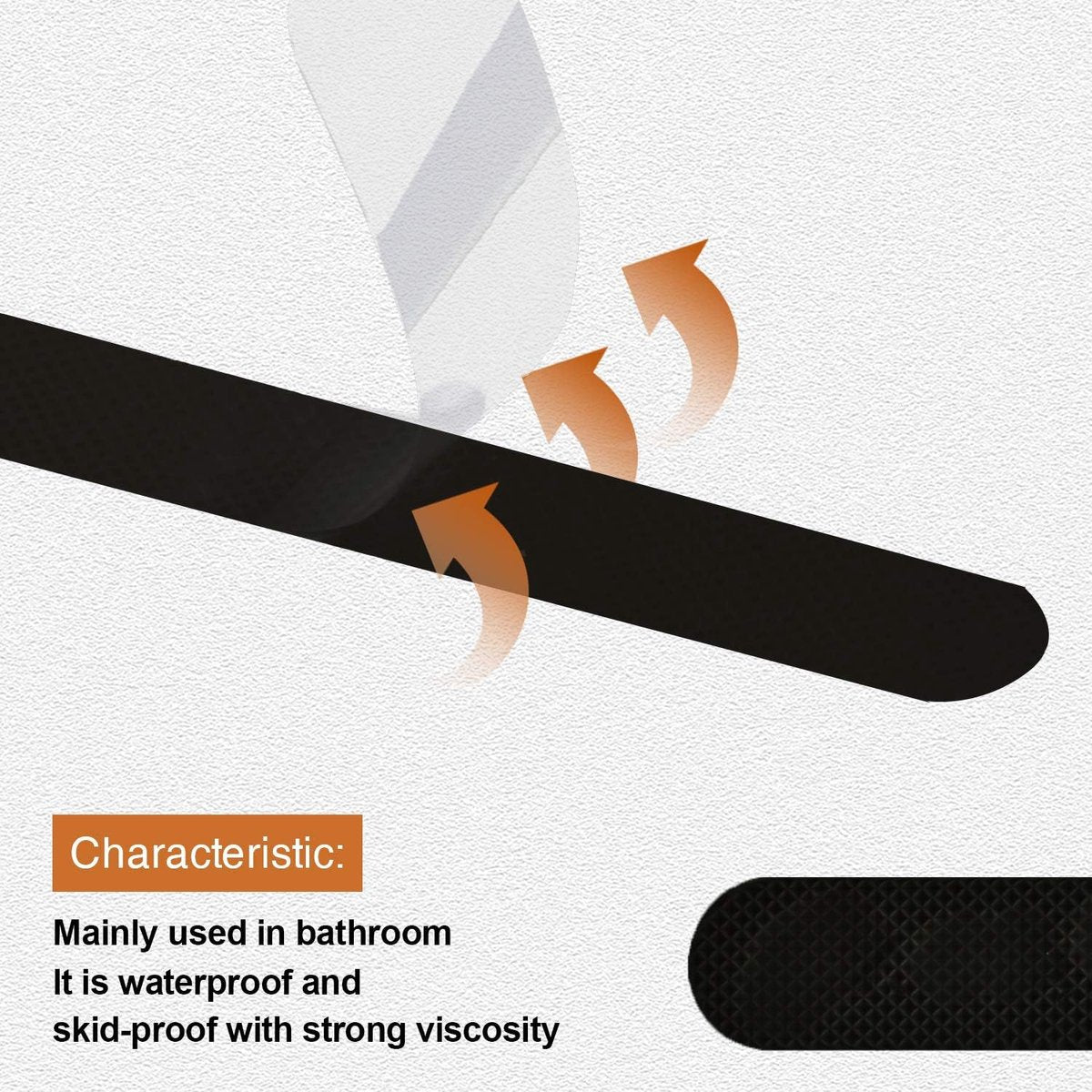 antislipstickers, 24 stuks, veiligheidsstrips voor badkuip, zelfklevende stickers met premium schraper voor badkuip, douche, trap (zwart)