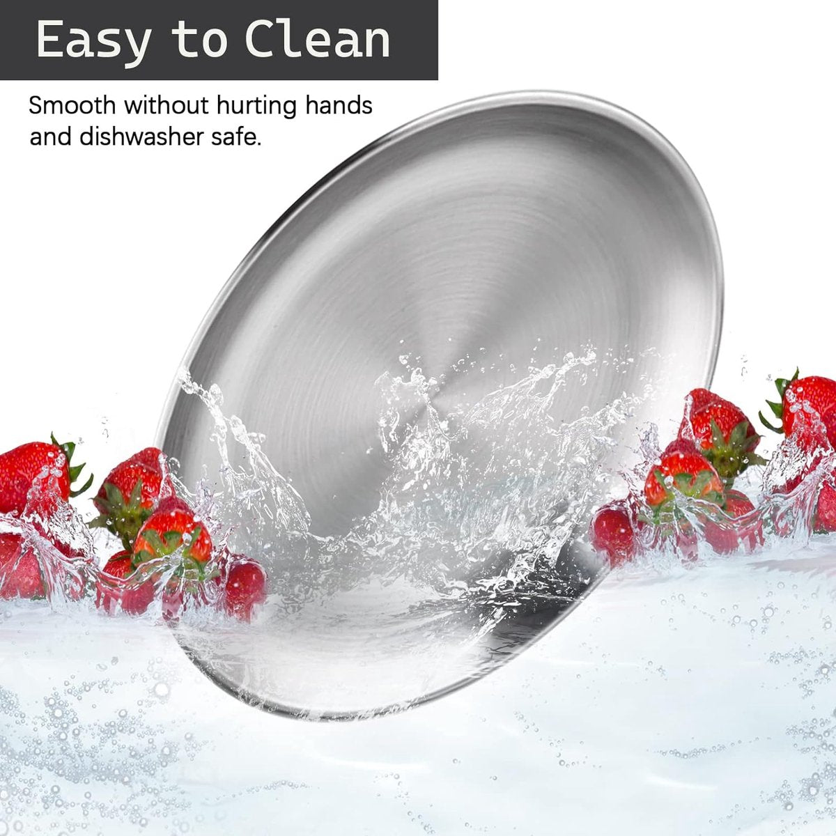 2 stuks rond servies van roestvrij staal, dienblad, ovaal bord, vleesgerecht, rijstbord, ovale borden, retro mat, rond serveerbord, zilveren schotel