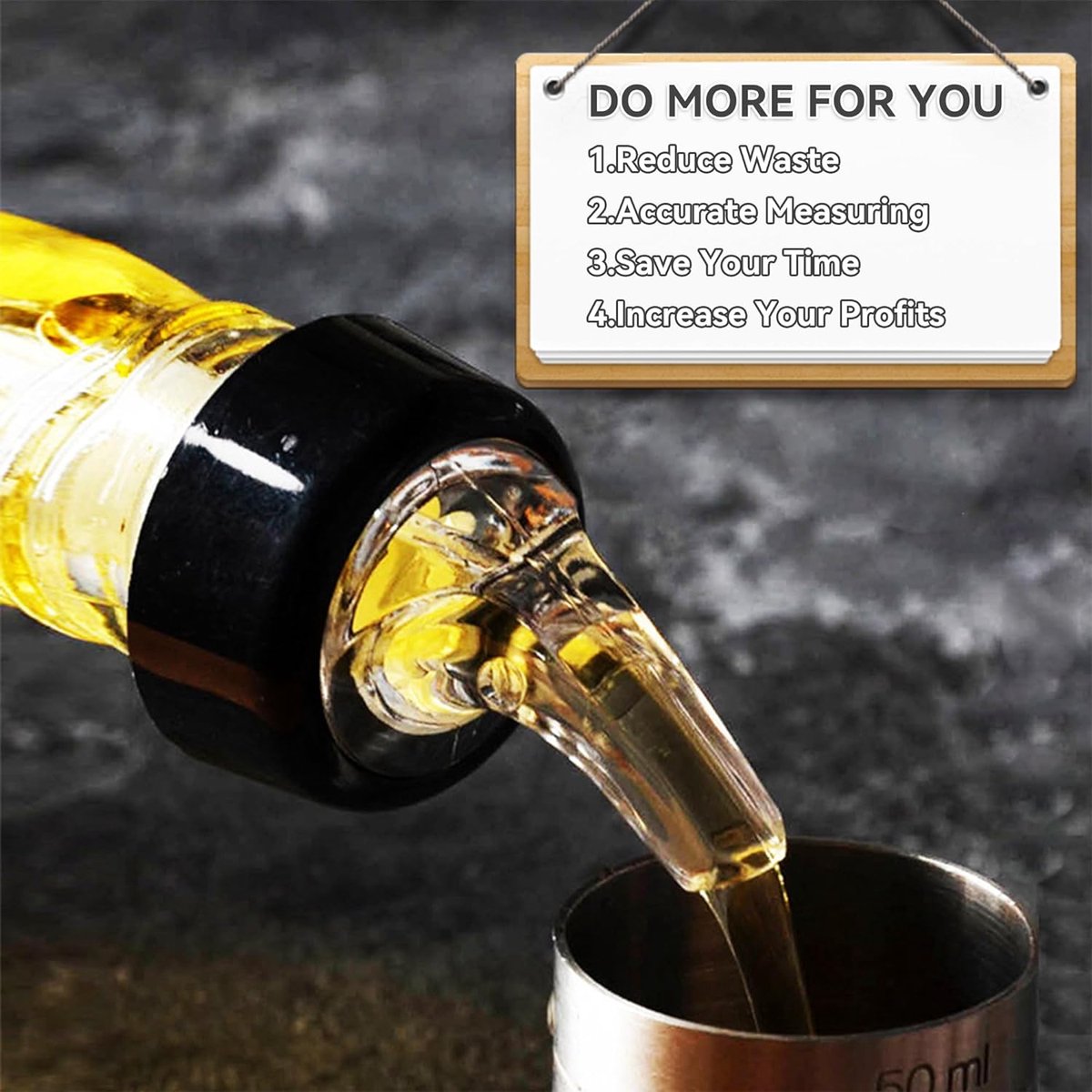 Flessenschenker, 8 stuks, 2 cl, doseerhulp, schenktuit voor flessen met stopfunctie, beschermdeksel, portioneerder, drankdispenser, sterke drank, doseerder, dispenser voor wijn, cocktail,