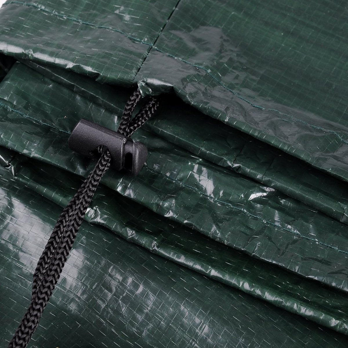 Beschermhoes voor meubelsets, 193 x 136 x 88 cm, afdekking voor tuinmeubelen, zitgroep, afdekhoes van PE, zeil, uv-bestendig, waterafstotend, winterbestendig, scheurvast, groen