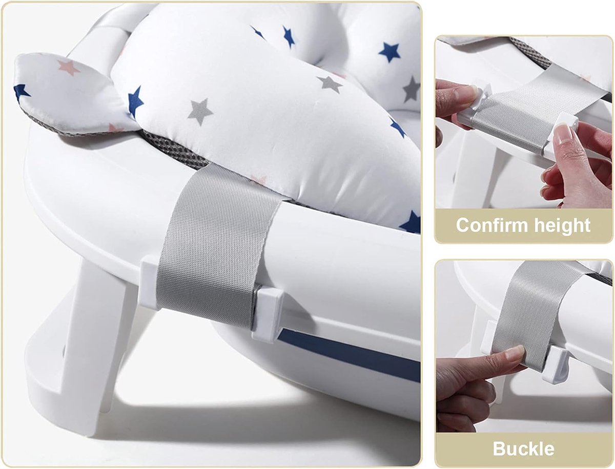 Babybadkussen zuigelingen pasgeborenen badzitje anti-slip badkussen douchekussen mat badkuip pad zachte hoofdsteun kussen mat ligbad voor badaccessoires