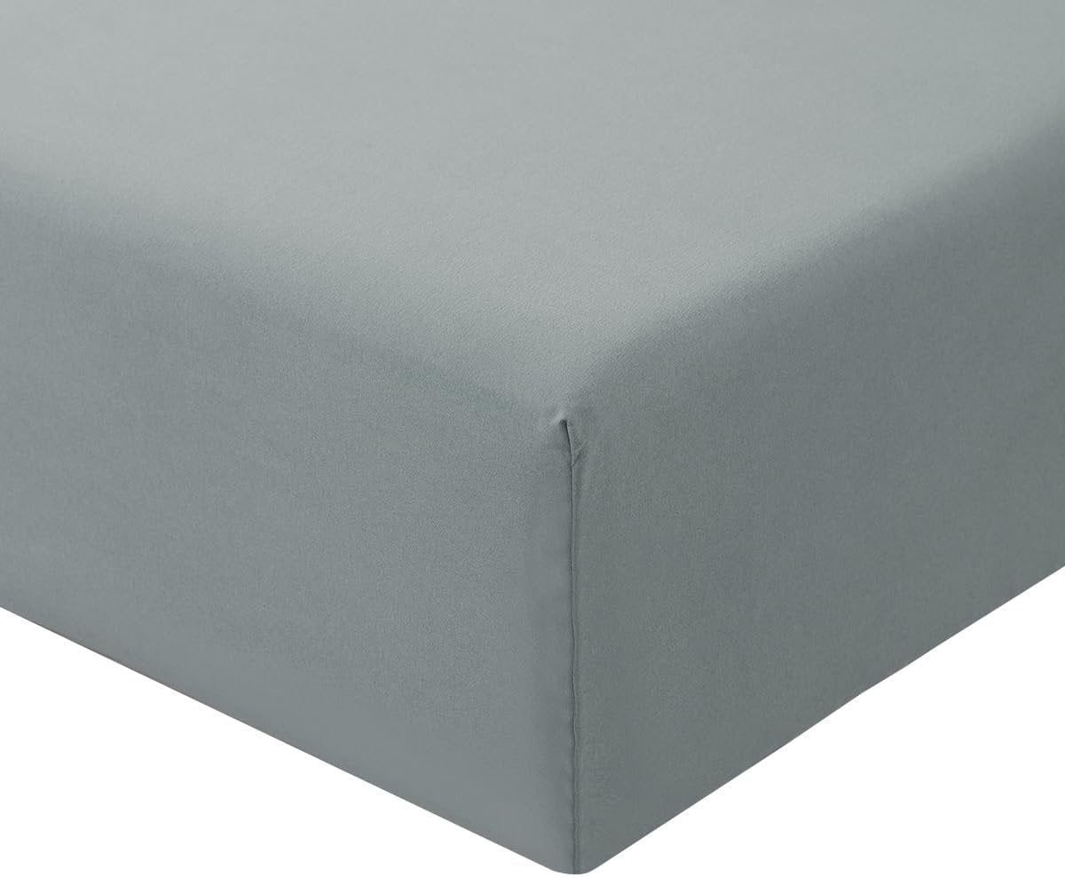 Hoeslaken 90 x 200 cm grijs laken - hoeslaken 90 x 200 cm dekbedovertrek, microvezel lakenhoes 90 x 200 cm lichtgrijs 30 cm diepzakbed hoeslaken