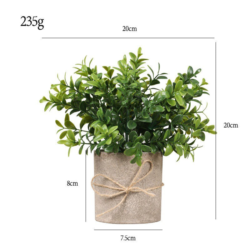Small Potted Artificial Plants Plastic Fake Greenery Faux Plants in Pots for Rustic Hogar Office Desk Farmhouse Bathroom Kitchen Indoor Decoración