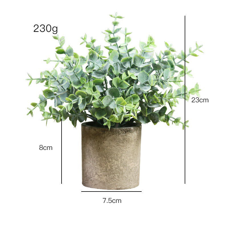 Small Potted Artificial Plants Plastic Fake Greenery Faux Plants in Pots for Rustic Hogar Office Desk Farmhouse Bathroom Kitchen Indoor Decoración