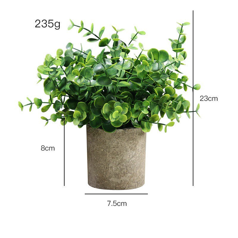Small Potted Artificial Plants Plastic Fake Greenery Faux Plants in Pots for Rustic Hogar Office Desk Farmhouse Bathroom Kitchen Indoor Decoración