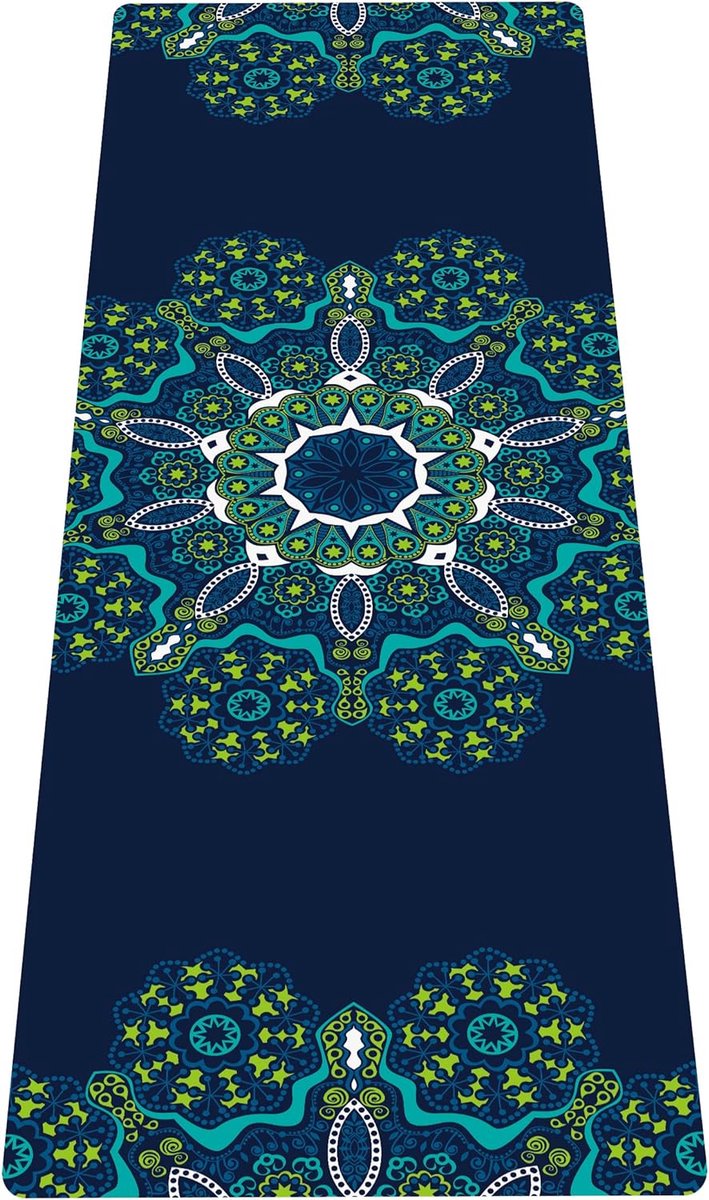 Draagbare reisyogamat, opvouwbare lichtgewicht oefenmat - Ideaal voor yoga, pilates, bikram, stretchen, trainen en sporten (72 x 24 x 1,5 mm)