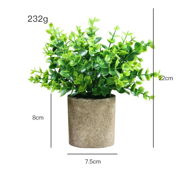 Small Potted Artificial Plants Plastic Fake Greenery Faux Plants in Pots for Rustic Hogar Office Desk Farmhouse Bathroom Kitchen Indoor Decoración
