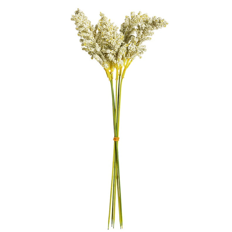 32cm 6pcs/Bundle Artificial Plastic Wheat Ears Bouquet for DIY Hogar Decorations