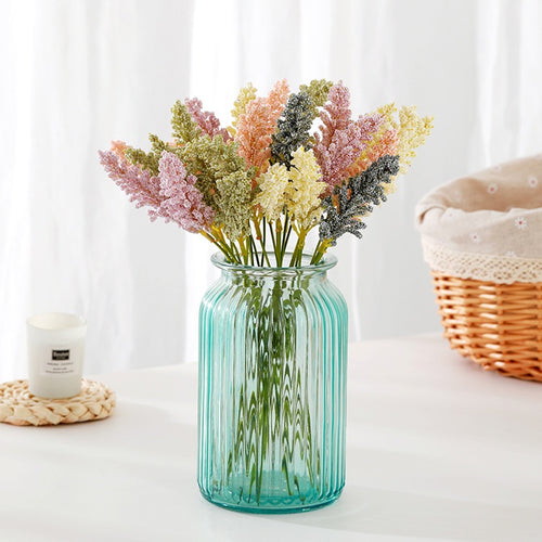 32cm 6pcs/Bundle Artificial Plastic Wheat Ears Bouquet for DIY Hogar Decorations