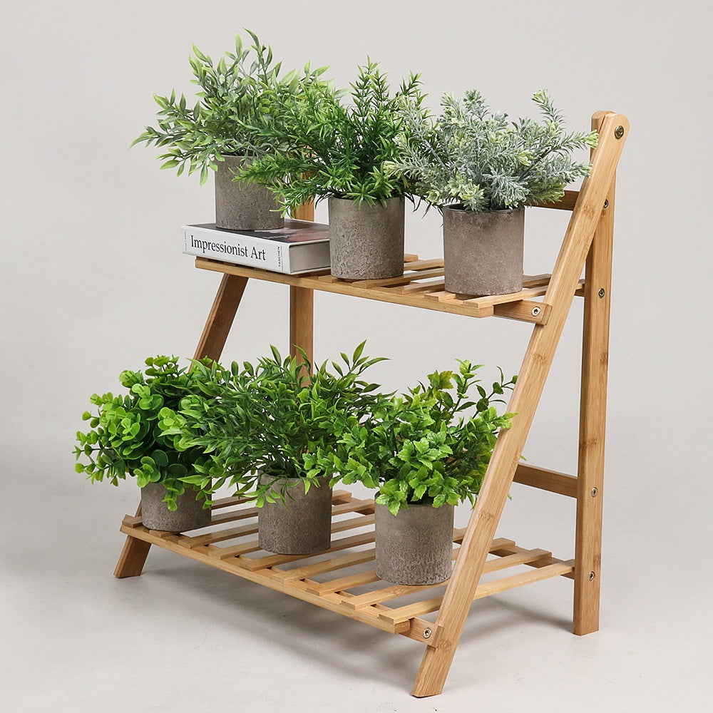 Small Potted Artificial Plants Plastic Fake Greenery Faux Plants in Pots for Rustic Hogar Office Desk Farmhouse Bathroom Kitchen Indoor Decoración