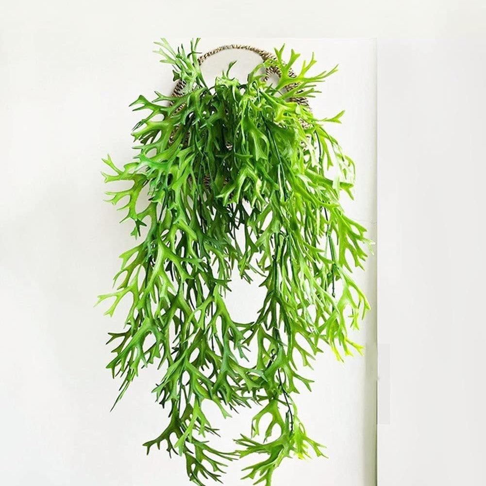 Artificial Colgante Leaf Plants, for Christmas Decorations Fake Vines Plastic Ivy Greenery Garland Faux Vine Outdoor Indoor Hogar Jardín Party Wedding DIY Bedroom Pared Decoración