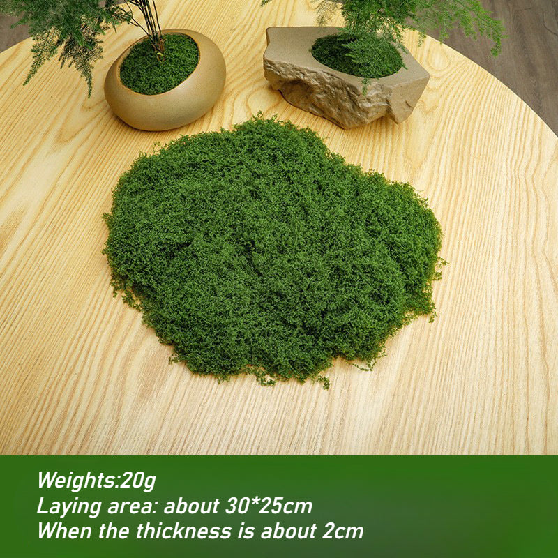 Fake Verde Moss for Potted Plants,Moss Decoración Artificial Faux Moss for Crafts Preserved Moss for DIY Decorative Moss Table Centerpieces Decoración Fairy Jardín Floral Wedding