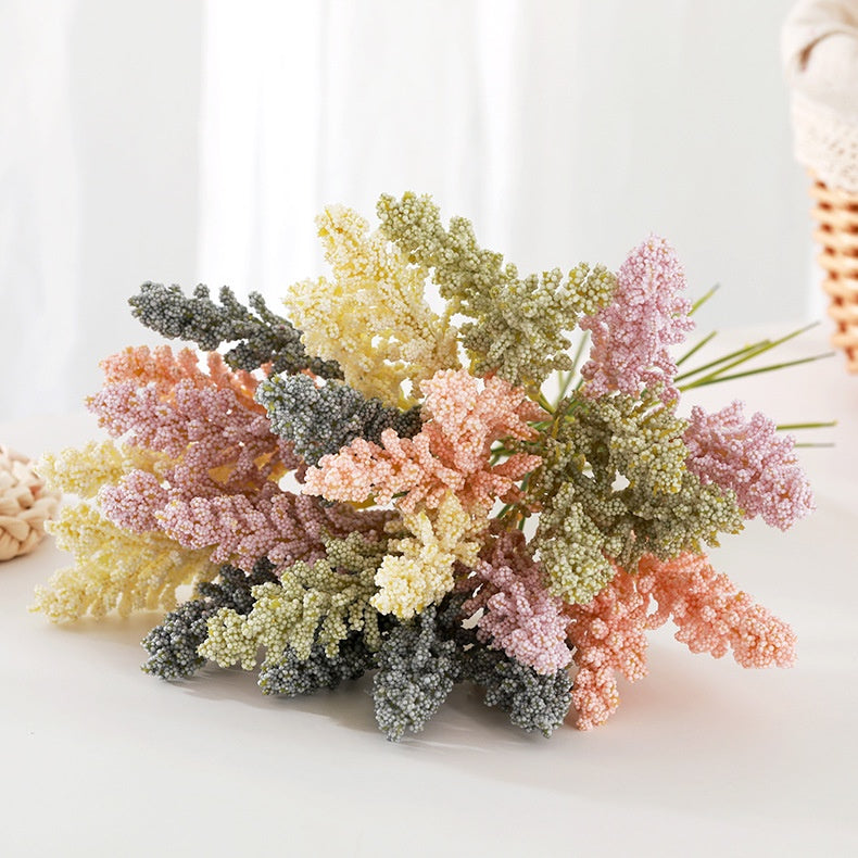 32cm 6pcs/Bundle Artificial Plastic Wheat Ears Bouquet for DIY Hogar Decorations