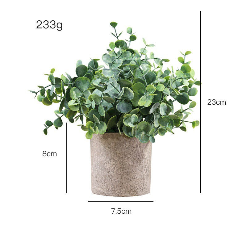 Small Potted Artificial Plants Plastic Fake Greenery Faux Plants in Pots for Rustic Hogar Office Desk Farmhouse Bathroom Kitchen Indoor Decoración