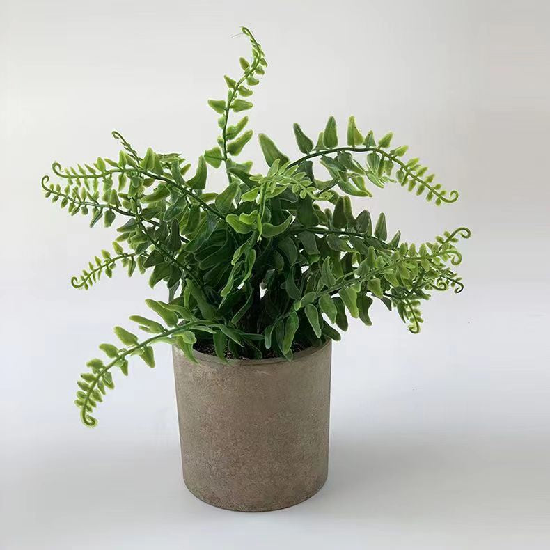 Small Potted Artificial Plants Plastic Fake Greenery Faux Plants in Pots for Rustic Hogar Office Desk Farmhouse Bathroom Kitchen Indoor Decoración