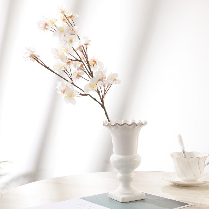 Artificial Flower Bouquet Silk Peach Blossom Fake Flowers Artificial Planta Decorative Flowers Hogar Decoración Wedding Decoración